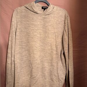 Express Men's Beige Turtleneck Sweater